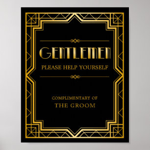 SIGNE Mariage Panier pour hommes   Gatsby Art Déco