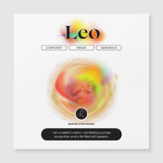 Signe moderne Zodiac Leo Citation | Élément incend