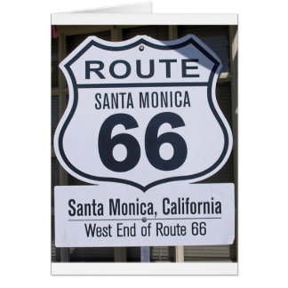 Signe officiel Santa Monica d'extrémité de