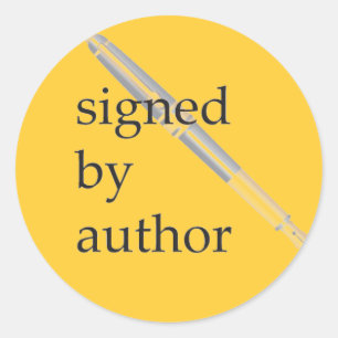 Signé par des autocollants d'auteur