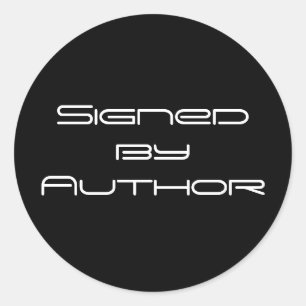 Signé par des autocollants d'auteur