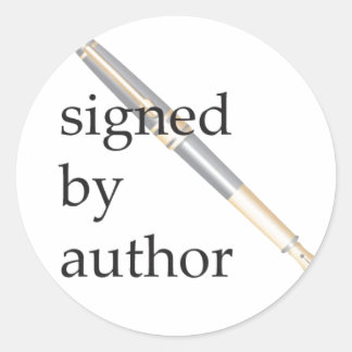 Signé par les autocollants de l'auteur