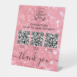 Signe Pedestal personnalisé avec paiement de code 