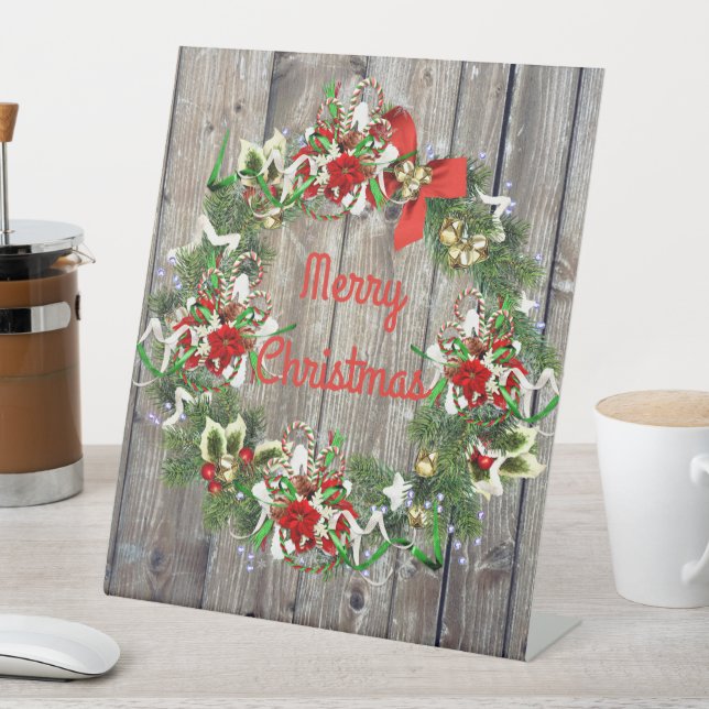 SIGNE PIÉTONNE DE CRÊTE DE Noël Rustique (In SItu)