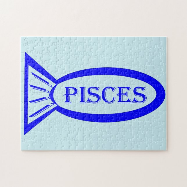 SIGNE PISTES Étoile Puzzle de poisson (Horizontal)