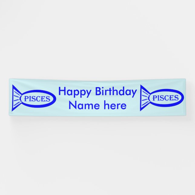 SIGNE POISSON Étoile Bannière poisson (Horizontal)