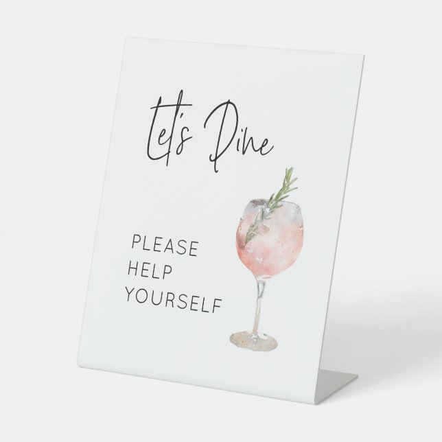 Signe repas pour fête d'anniversaire (Recto)