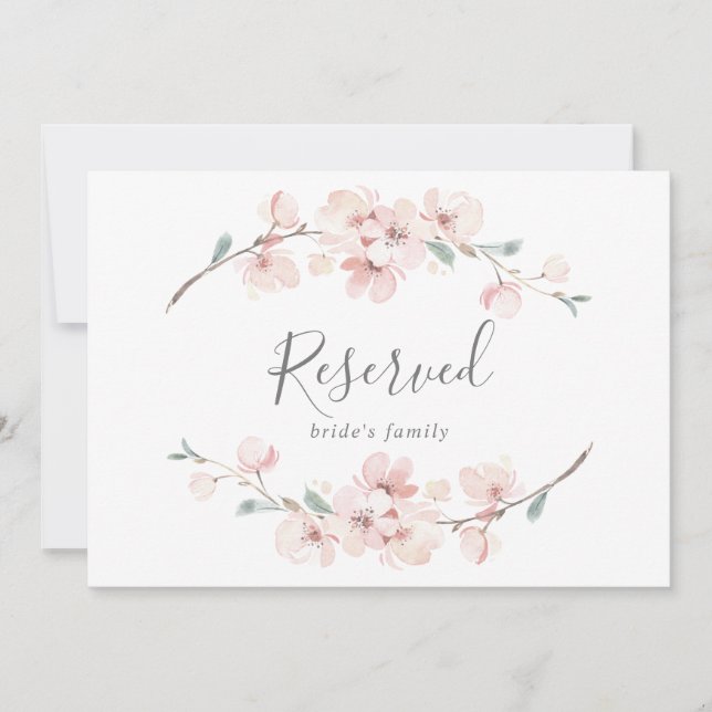 Signe réservé aux fleurs de cerisier de printemps (Devant)