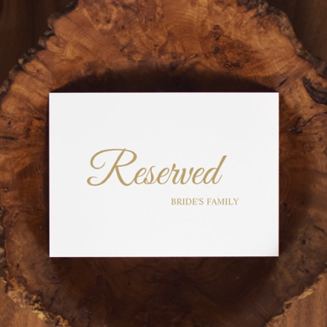 Signe réservé de calligraphie or simple (Créateur téléchargé)