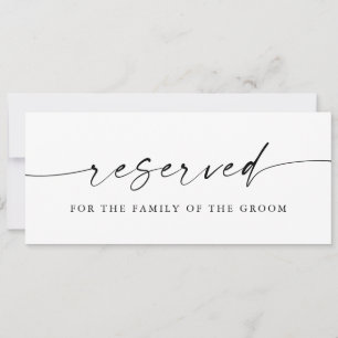 Signe Réservé Mariage minimaliste moderne