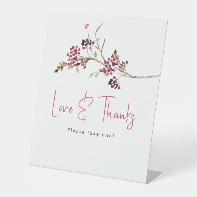 Signe Rustique Fête des mariées Automne Favoriser (Recto)