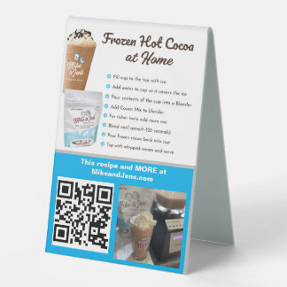 Signe supérieur de la table Frocoa de Mike et Jen