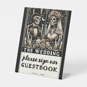Signe Tarot Skeletons Mariée Groom Mariage Guestbo
