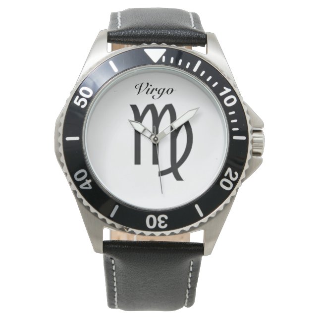 Signe Vierge du zodiaque. Montres pour hommes. (devant)