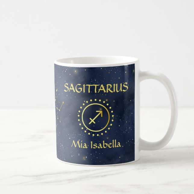 SIGNE Zodiaque Sagittaire & Mug de chat céleste (Droite)