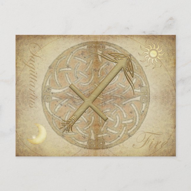 SIGNE Zodiaque Sagittarie Carte postale (Devant)