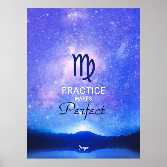 SIGNE Zodiaque Virgo Dreamstar Sky Citation Poster (Devant)