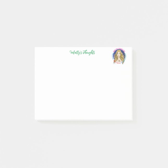 signe zodiaque Virgo post-it notes (Devant)