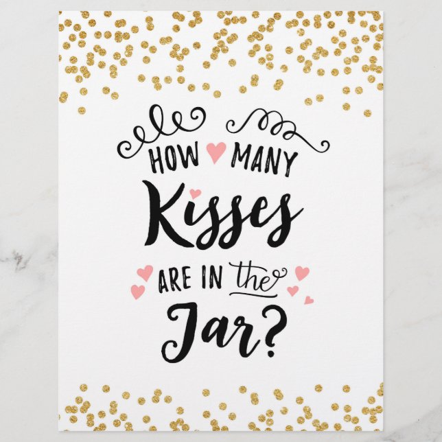 SIGNER Combien de baisers sont dans le bocal ? (Devant)