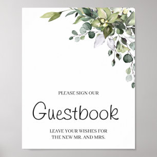 Signer Notre Guestbook Poster Mariage Signer