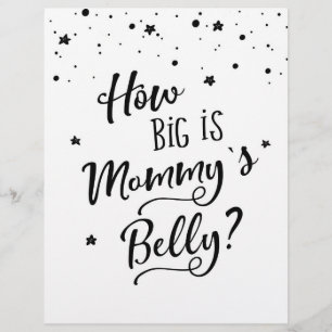 SIGNER Quelle est la taille du ventre de maman ? J