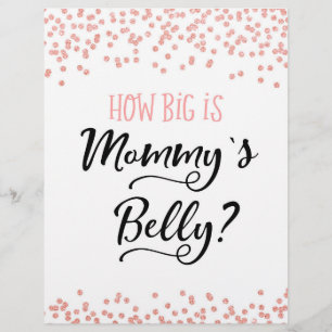 SIGNER Quelle est la taille du ventre de maman ? J