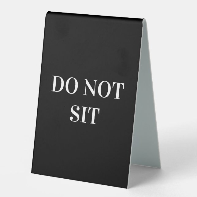 Signes de bureau de style de tente verticale simpl (Recto)