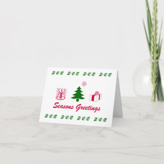 Signes de la carte Joyeuses Fêtes
