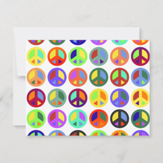 Signes de paix colorés