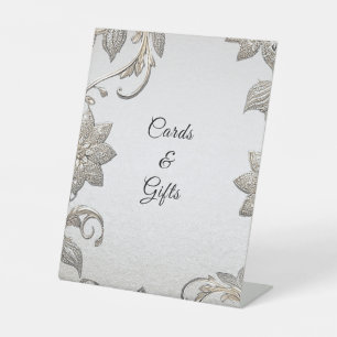 Signes Tabletop Silver Gold Floral