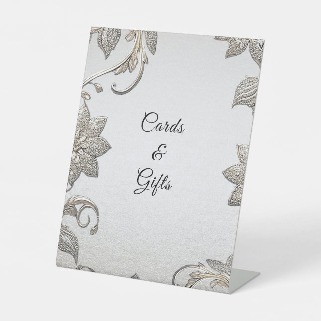 Signes Tabletop Silver Gold Floral (Recto)