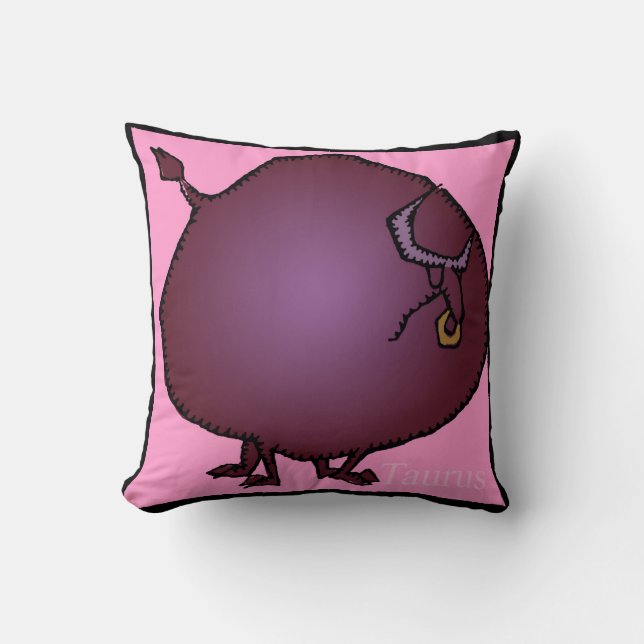 Signes zodiaques Taurus Coussin d'anniversaire (Recto)