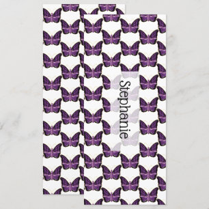 Signet de conception papillon violet