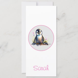 Signet de pingouin pour bébé personnalisé
