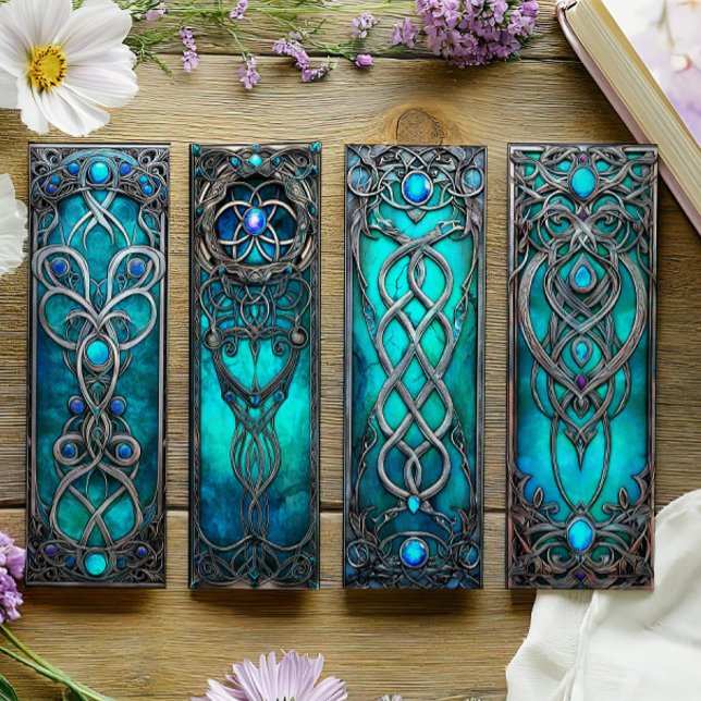 Signet irlandais, Turqoise Silver Celtique Signet (Créateur téléchargé)