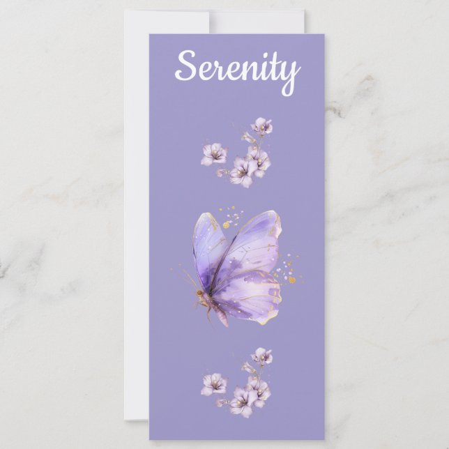 Signet Pastel Purple Papillon (Devant)