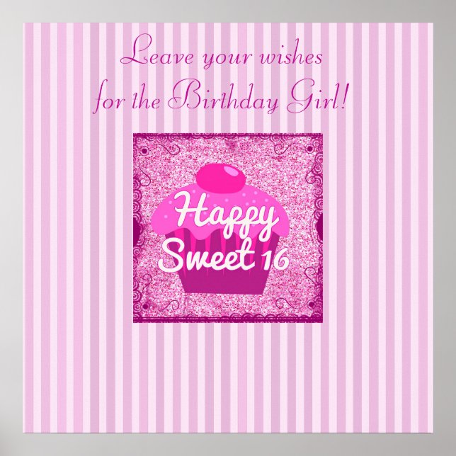 Signez cette affiche d'anniversaire ! Poster perso (Devant)