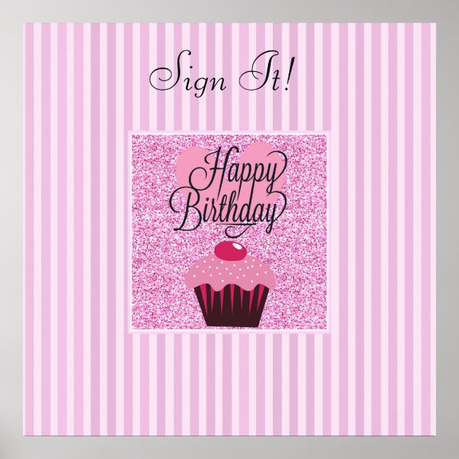 Signez cette affiche d'anniversaire ! Poster perso (Devant)
