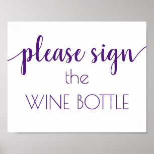 Signez la bouteille de vin   Poster de script pour