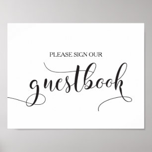 Signez notre Guides Poster Mariage - Calligraphie