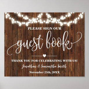 Signez notre livre d'or Signe de mariage occidenta