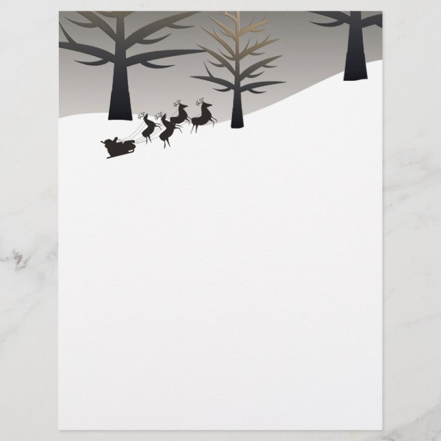 Sihouette de l'arbre et de l'aiguille de père Noël (Devant)