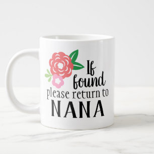 S'il est trouvé, retournez à Nana Mug