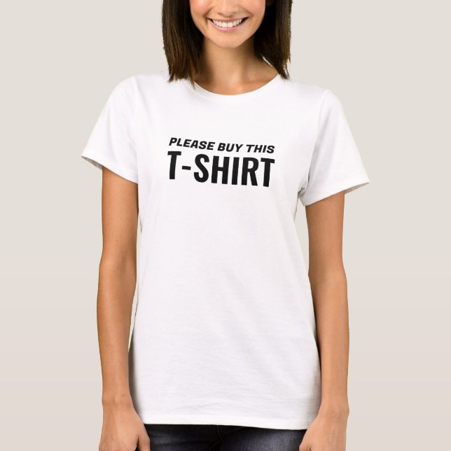 S'il vous plaît acheter ce T-shirt (Merci) (Devant)