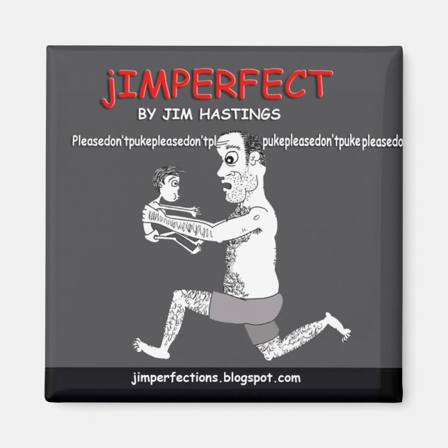 S'il vous plaît ne pas puke Magnet (Devant)