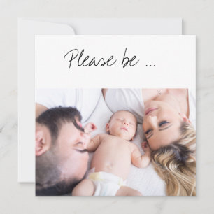 S'il vous plaît, soyez le Carte photo parent de no