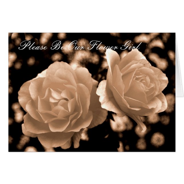 S'Il Vous Plaît, Soyez Notre Flower Girl (Devant horizontal)