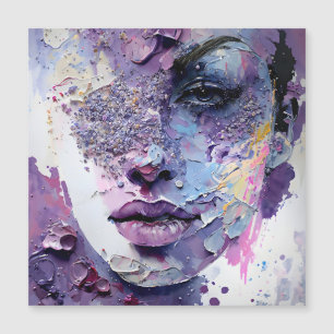 "Silence cristalline" - Portrait pourpre