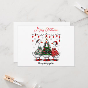 Silencieux Oie Joyeux Noël   Vacances amusantes
