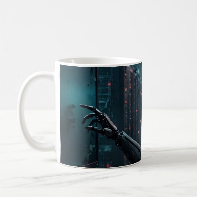 Silent Monitor — Mug Art Robot IA Rogue (Gauche)